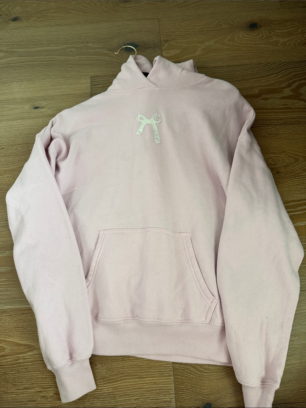 Women's Light Pink Cowl-Neck Pullover Sweater